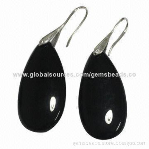 Fashion drop earrings in gemstone